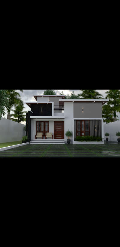 #3Dexterior  #KeralaStyleHouse  #contemporary  #architecture