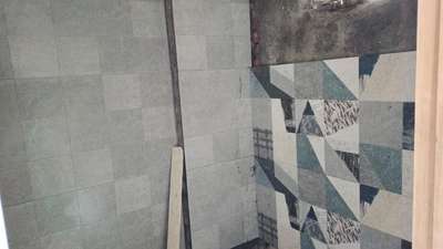 Floor tiles work @ Gulmohar Green,  Ghaziabad.