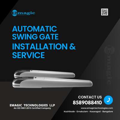 Automatic Swing Gate 
Instalation & Service
Emagic Technologies LLP 

Baninca - Italian
(രണ്ടുവർഷം മുതൽ ഏഴ് വർഷം വരെ വാറണ്ടിയുള്ള ഓട്ടോമാറ്റിക് മോട്ടോറുകൾ)

Contact: 085890 88410 

 #gateautomation  #remotegate  #SwingGateMotors  #baninca  #automaticgate  #foldinggates