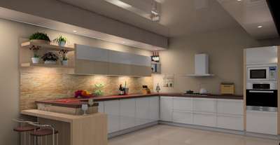 #ModularKitchen  #KitchenInterior #3DKitchenPlan