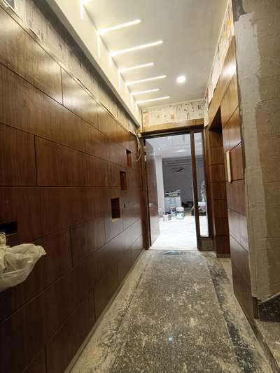 false ceiling and wall panelling by me