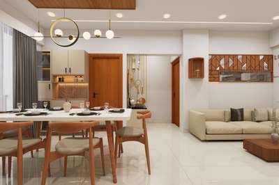 Elysium Apartments ✨ Where elegant design meets modern living. Presenting our latest interior project. #architecturedesigns  #Architectural&Interior  #InteriorDesigner  #LivingroomDesigns  #KitchenIdeas  #deisgn  #HouseDesigns  #keralaarchitectures