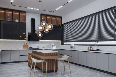 3D kitchen design
 #kichendesign  #LargeKitchen  #KitchenCabinet  #ModularKitchen