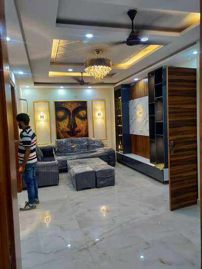 3BHK DONE 
 #InteriorDesigner #HouseDesigns #FalseCeiling #KitchenInterior #BedroomDecor #BathroomDesigns #drawingroom #BalconyIdeas h