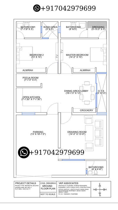 #houseplan #2DPlans #WestFacingPlan