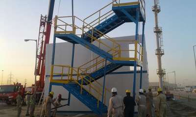 #oil field office building 3 story steel structure