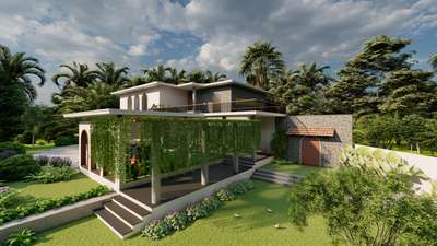 #architecturedesigns  #KeralaStyleHouse  #exteriorrendering #budgethomes