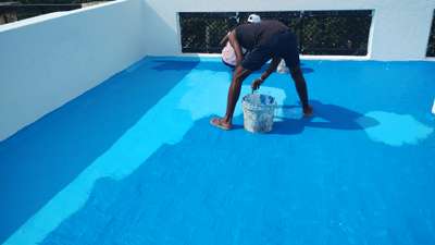 Terrace waterproofing and painting work.