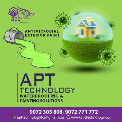ANTI MICROBIAL INTERIOR AND EXTERIOR PAINTING WORK . contact @ 9072303808