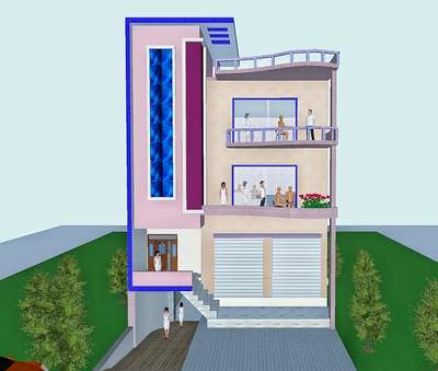 4BHK front elevation