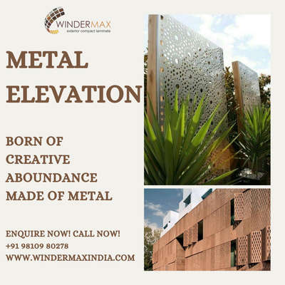 Metal facade elevation
.
. 
An exciting range of a decorative wall material.
.
#elevation #metalfacade #metalelevation #architecture #construction #elevationdesign #architect  #exterior #exteriordesign #architecturedesign #civilengineering #exteriordesigner #elevations #frontelevation #architecturelovers #home #facade  #instagood
.
.
For more details our all products kindly visit our website
www.windermaxindia.com
www.indiamake.co.in
Info@windermaxindia.com
Or call us on
8882291670 9810980278

Regards
Windermax India