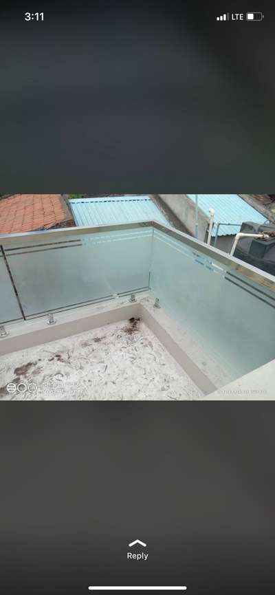 Glass Railing steel top
 #GlassBalconyRailing  #steelrailing  #glassworks