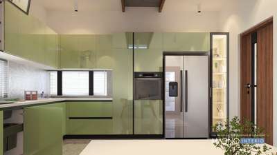 Modern green kitchen