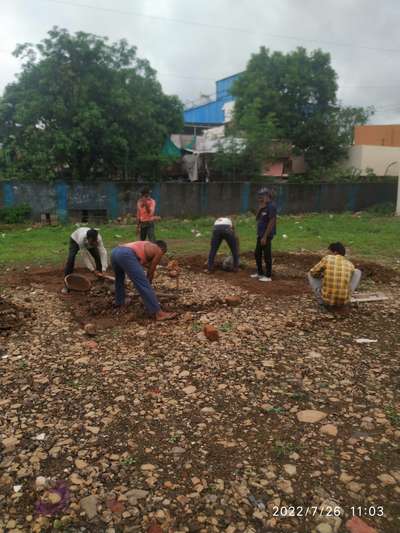 # Flag platform work At irrigation office