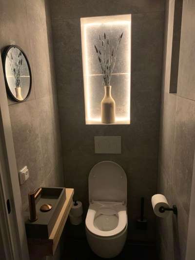Guest bathroom small size design  #BathroomStorage  #BathroomDesigns   #BathroomRenovation #BathroomTIles