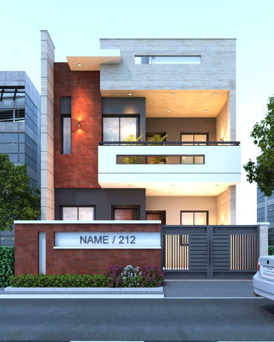modern residential duplex