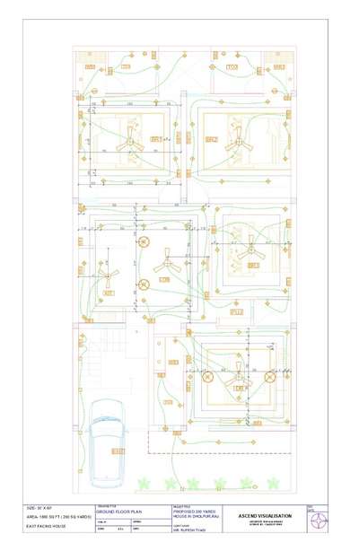 Electric layout plan.... Includes all equipments & fixtures details ... #Architect #7404#23#1514#architecturedesigns #Architectural&Interior #archviz #ElevationHome #Electrician #Reinforcement/Electrical #electricalwork #InteriorDesigner #FloorPlans #EastFacingPlan #3d #HouseConstruction #constructionsite