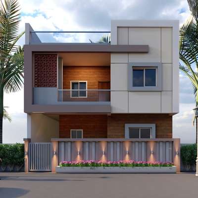 DUPLEX ELEVATIONS DESGIN 
Contact us for construction and designing purposes 9690802727 
 #CivilEngineer  #Architect  #Contractor  #HouseDesigns  #HouseConstruction