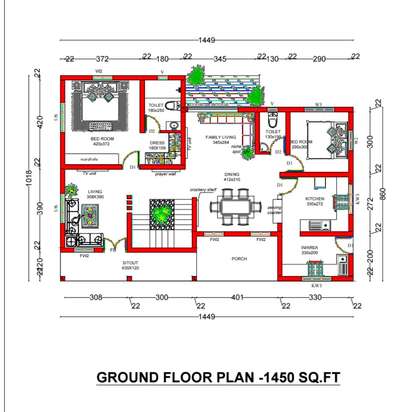 #2 bed room Ground floor plan  #KeralaStyleHouse  #keralahomesbuilders #keralahomesdesign #keralaconstructions 
contact-7012283835,7736592871