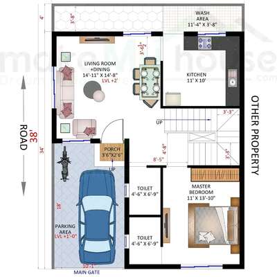 28*38 corner house plan


#FloorPlans #HouseDesigns #planing #autocad #Architect