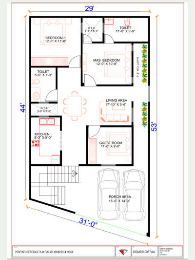 29' X 53' floor plan
.
.
.
#FlooringSolutions #FloorPlans #SingleFloorHouse #50LakhHouse #Flooring