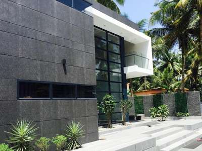 Completed villa work @ Thrissur
 #ContemporaryHouse  #ContemporaryDesigns  #glassworks   #luxuryvilla  #villadesign  #LandscapeDesign  #LandscapeIdeas