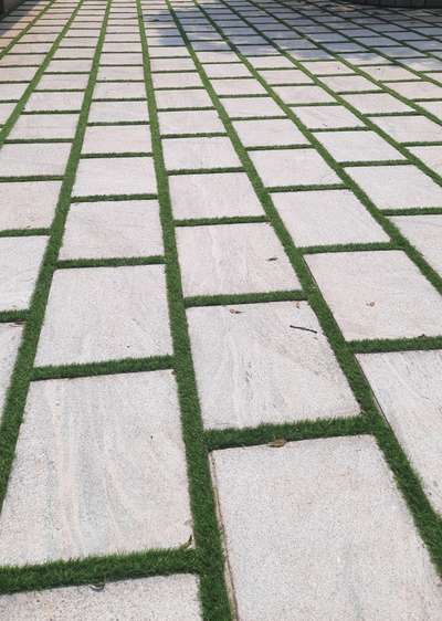 Landscaping Work # Bangalore Stone # Mexican Grass