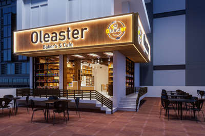 Bakery & Cafe design. 
Design by Krystal design studio. 
City- Jaipur