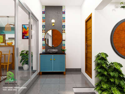 This wash area truly elevates the adjacent spaces, proving that even utilitarian spots can be stunning design features.

Client: Sharafudheen 
Area : wash area