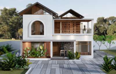 3d exterior  #3Dexterior  #ElevationHome  #KeralaStyleHouse  #lowbudget  #tropicaldesign