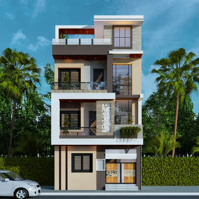 3D design elevation give good looking face to home