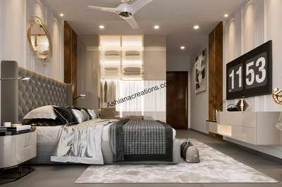#interiors  #modern  #bedroom  #modularwardrobe  #modrenarchitecture