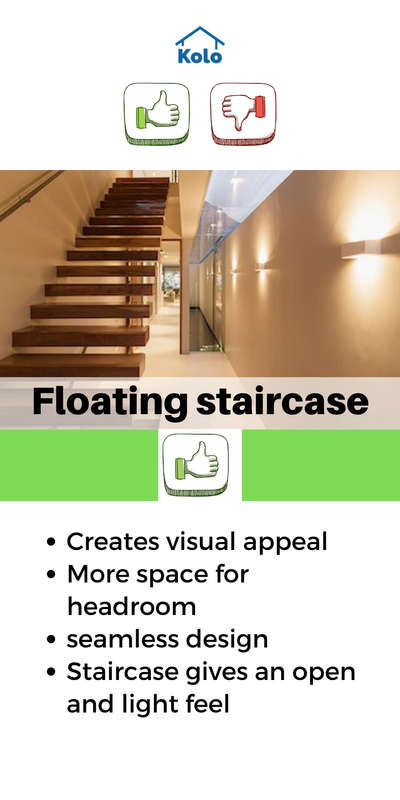 Floating staircases are all the rage in contemporary house designs.
Tap ➡️ to view both pros and cons of this element.

Learn about both sides of a building element with our new series.

Learn tips, tricks and details on Home construction with Kolo Education 🙂
If our content has helped you, do tell us how in the comments ⤵️
Follow us on @koloeducation to learn more!!!

#education #architecture #construction  #building #interiors #design #home #interior #expert #staircase  #koloeducation  #proscons