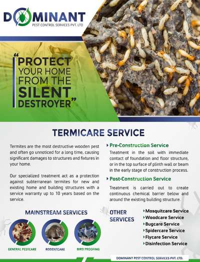 warranty Treatment for Termite..100% effective treatment..call us @8089618518