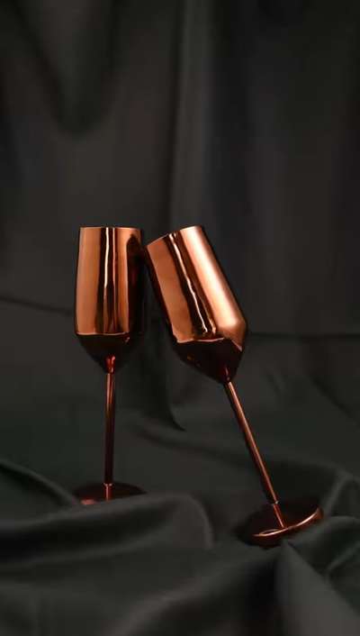 high glossy rose gold finish