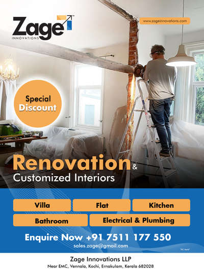 Get in touch today for all your renovation requirements..

 #HouseRenovation  #KitchenRenovation  #BathroomRenovation  #flatrenovation  #villarenovation  #qualityassurance  #customisedinteriorwork