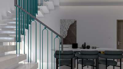 Architect #architecturedesigns #interiordesignkerala #interiorarchitect #StaircaseDesigns #SteelStaircase