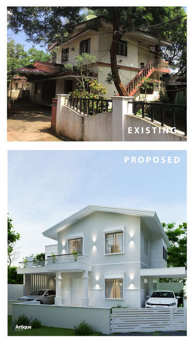 Renovation Project |  Exterior design

Budget friendly exterior designs. Ongoing project at Thrissur Eastfort
#HouseRenovation #interiordesign  #architecturedesigns #artiquedezigns #RenovationProject #architecturekerala #modernhousedesigns #simplehome #smallhome #totalrevamp