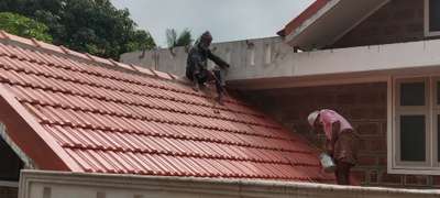 Ganesh Industries roof tile paining work. 81296 54656