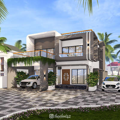 Proposed Curved Contemporary style design for a client at Thrissur  2984sqft
 #ContemporaryHouse #ContemporaryDesigns #KeralaStyleHouse #keralastyle #3delivation #3dcad #HouseDesigns #keralahomeplans #alloverindia #homeplan #homeplansdesigns #2DPlans