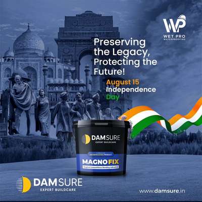 This Independence Day, secure our home, INDIA with the strength of freedom! Let's Protect our Home & Nation.

#Independence Day #Damsure #waterproofing #WaterproofingExperts #india