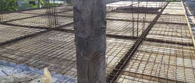 slab steel bar work