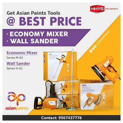 ✅ Get Asian Paints Tools @ Best Price

Make Your Home Painting Experience Safe & Exciting With Asian Paints. One Stop Painting Solution For Creating Your Dream Home. Now get the tools for Best Price...!!!

👉 Economy Mixer

👉 Wall Sander

Visit our HHYS Inframart showroom in Kayamkulam for more details.

𝖧𝖧𝖸𝖲 𝖨𝗇𝖿𝗋𝖺𝗆𝖺𝗋𝗍
𝖬𝗎𝗄𝗄𝖺𝗏𝖺𝗅𝖺 𝖩𝗇 , 𝖪𝖺𝗒𝖺𝗆𝗄𝗎𝗅𝖺𝗆
𝖠𝗅𝖾𝗉𝗉𝖾𝗒 - 690502

Call us for more Details :
+91 95674 37776.

✉️ info@hhys.in

🌐 https://hhys.in/

✔️ Whatsapp Now : https://wa.me/+919567437776

#hhys #hhysinframart #buildingmaterials #asianpaints #paints