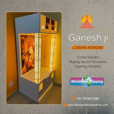 Honoring Lord Ganesh in our stunning Corian mandir. May his divine energy bring joy, wisdom, and prosperity into our lives. 🙏✨ #GaneshJi #CorianMandir #DivineBlessings #spiritualhome.
.
.
.
🚚 Worldwide Delivery Available
.
For more information, please contact us:

 🌐 www.designotemplestore.com
🗺️ 1/2726, Timber Market, Main, Loni Rd, Shahdara, Delhi, 110032
.
.
.
.
.
#Ganeshji #ganeshmandir #coriantemple #coriantemple #acrylicmandir #interiordesign #homedecor #design #designtemplates   #koloapp  #koloviral  #kolopost