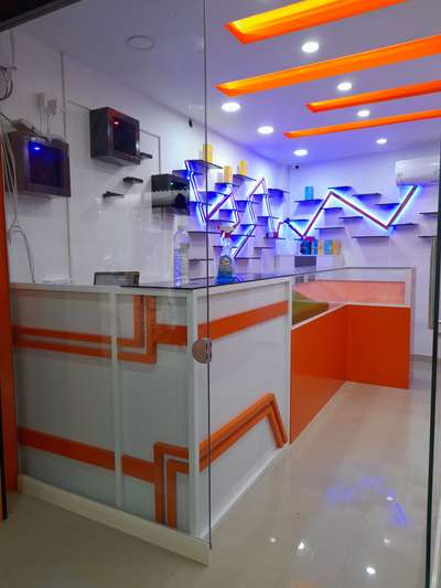 #mobileshop
 #varkala site 
 #aluminiumfabrication
 #12mmglass partition  #cashcounter
 #1