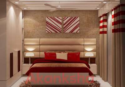 #Red Bedroom  #3d  #Design  #renderingservices   #small  #beautifull