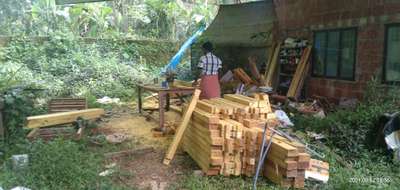 Carpentary Works are ongoing @ Pinarayi, Kannur