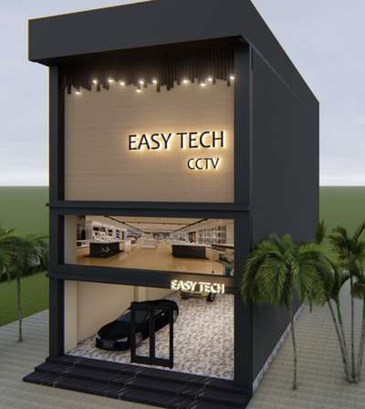 exterior facade  #revitarchitecture  #lumion3d  #commercial_building  #showroomdesign