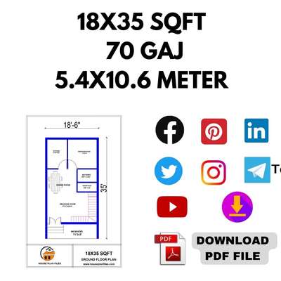 18x35 1Bhk House plan 

#houseplantcommunity 
#18x33 #18x35
#SmallHomePlans #SmallBudgetRenovation #smallplan #homedesigne #30LakhHouse #SmallBudgetRenovation #HouseDesigns #FloorPlans #HouseConstruction #KitchenIdeas #LandscapeIdeas