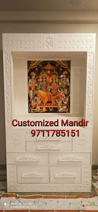 ##3d & 4d Customized shree Ramdarbar  designer modern Corian Mandir with led lights with colour with SS Enlaey work complete mandir##